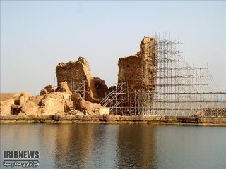 مرمت ایوان خسرو تخت سلیمان با مشارکت دانشگاه درسدن آلمان