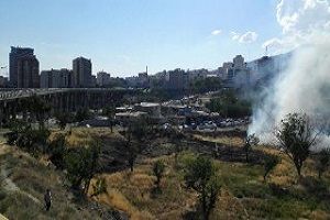 آتش سوزی در دره بالای پل نیایش