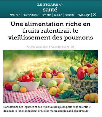 ميوه و سبزيجات زوال سيستم تنفسي را به تعويق مي اندازد