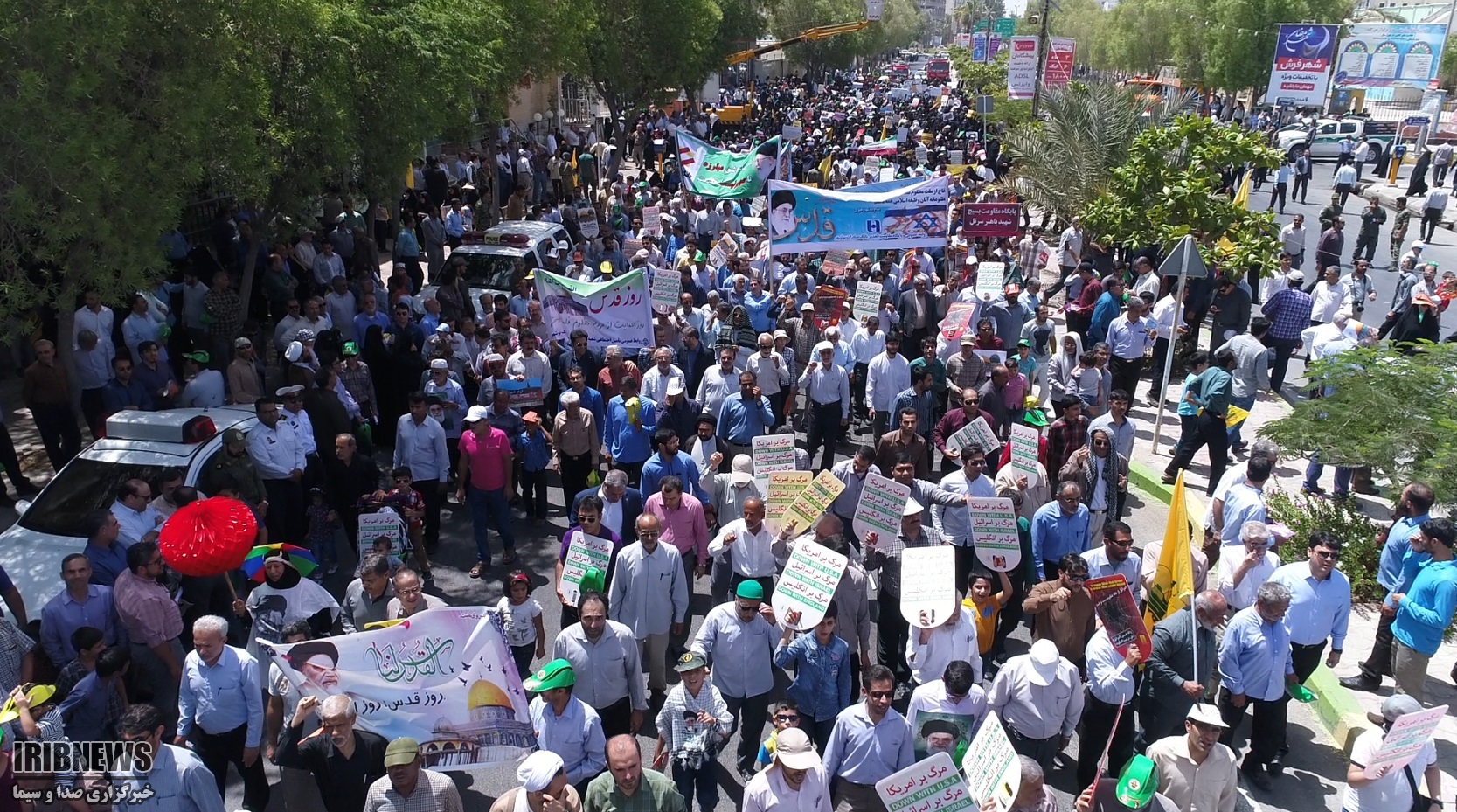 قدس 96/ تقدیر شورای هماهنگی تبلیغات اسلامی بوشهر از حضور پرشور مردم