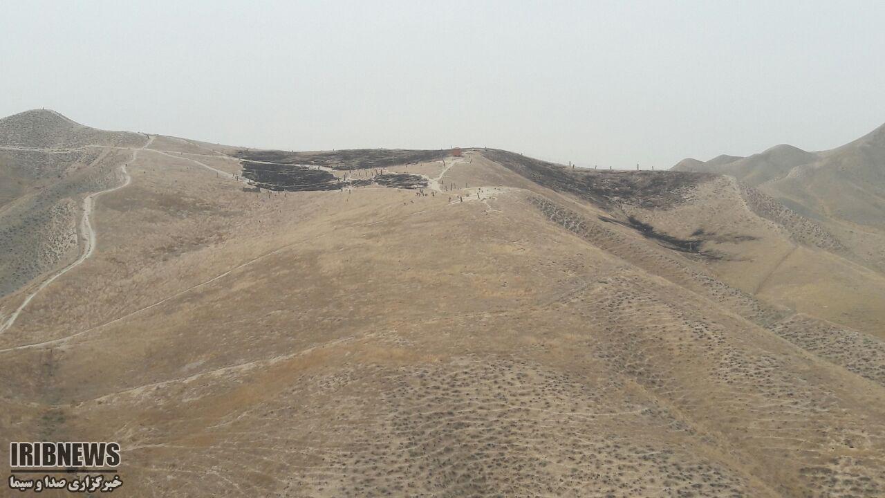 بی توجهی گردشگران عامل آتش سوزی در محوطه باستانی خالد نبی