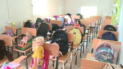 مدرسه سیار در راه کرمانشاه