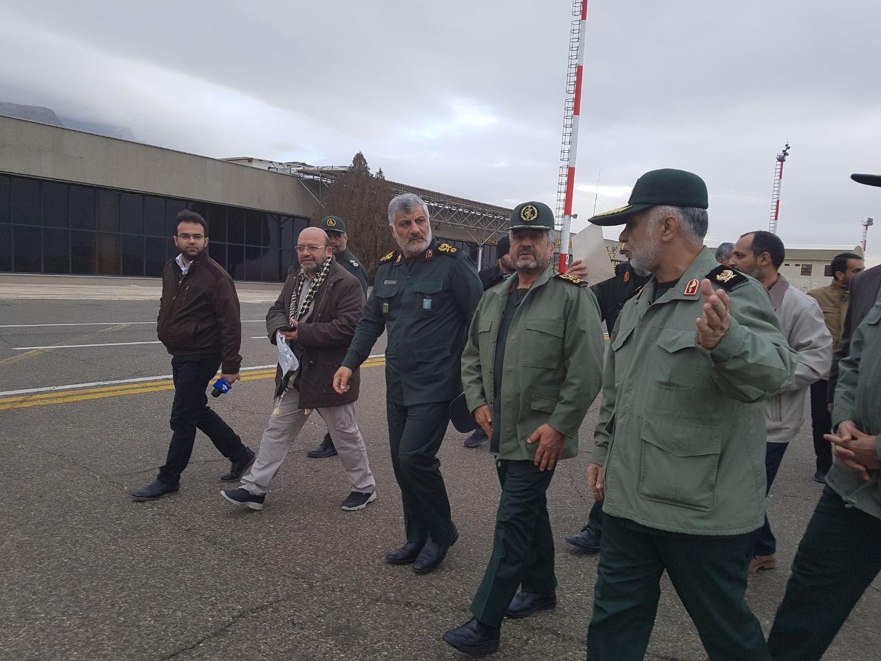 سردار جعفری وارد کرمانشاه شد سردار جعفری وارد کرمانشاه شد