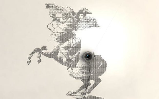 ساخت ربات نقاش روی دیوار