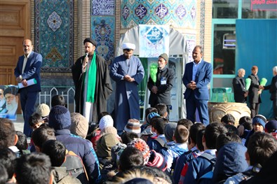 اجرای طرح زائر مدرسه در امامزاده سیدمرتضی کاشمر