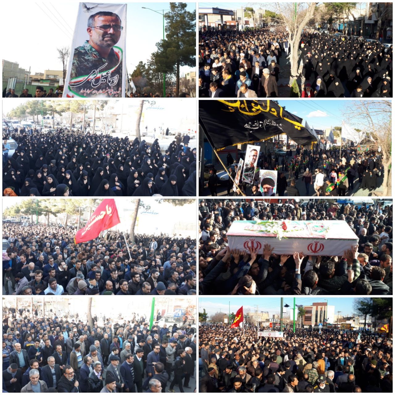 تشییع یاران خرازی در شهرستان های استان