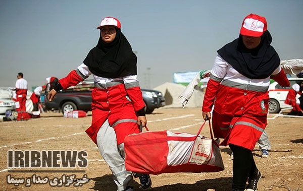 حضور امداد گران جوان در طرح نوروزی هلال احمر