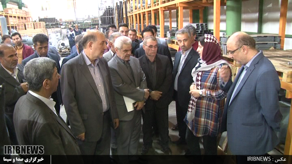 بازدید معاون وزیر صنعت از واحدهای تولیدی نمین