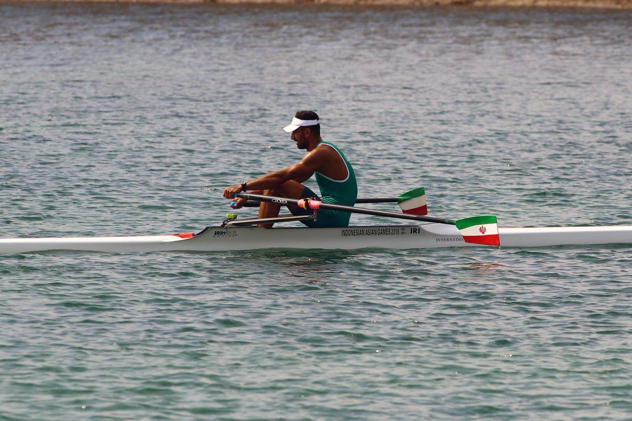 قایقران روئینگ ایران هشتم شد