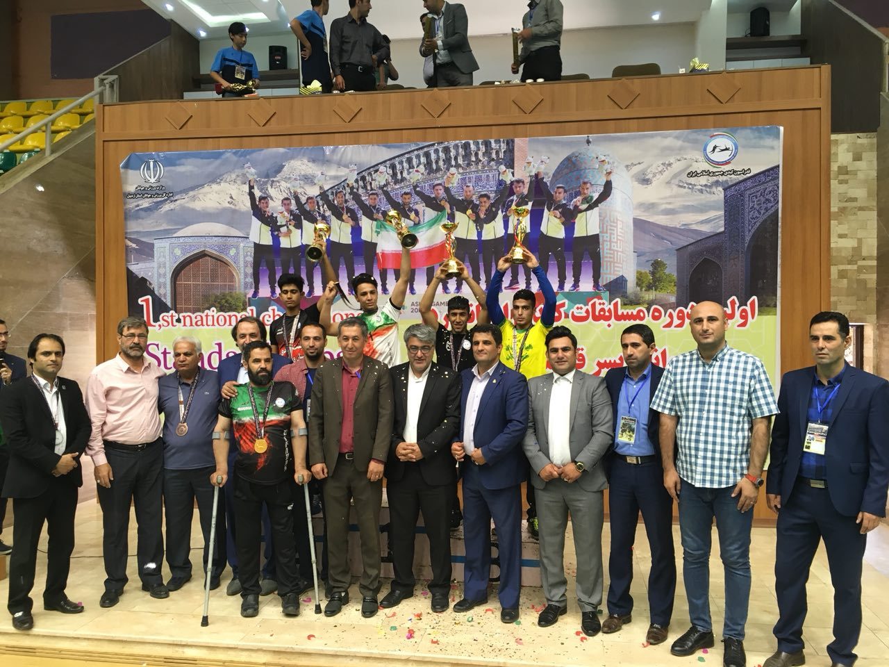 تیم کبدی دولت آباد اصفهان قهرمان مسابقات کبدی