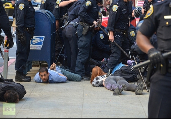 بازداشت هفت معترض ضد تژادپرستي در کاروليناي شمالي