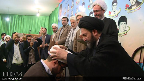 برگزاری مراسم عمامه گذاری طلاب در مشگین شهر