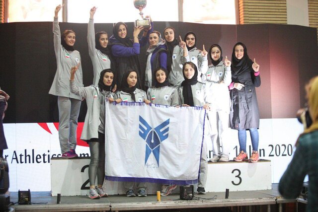 نایب قهرمانی سپاهان  در دو و میدانی بانوان جام فجر