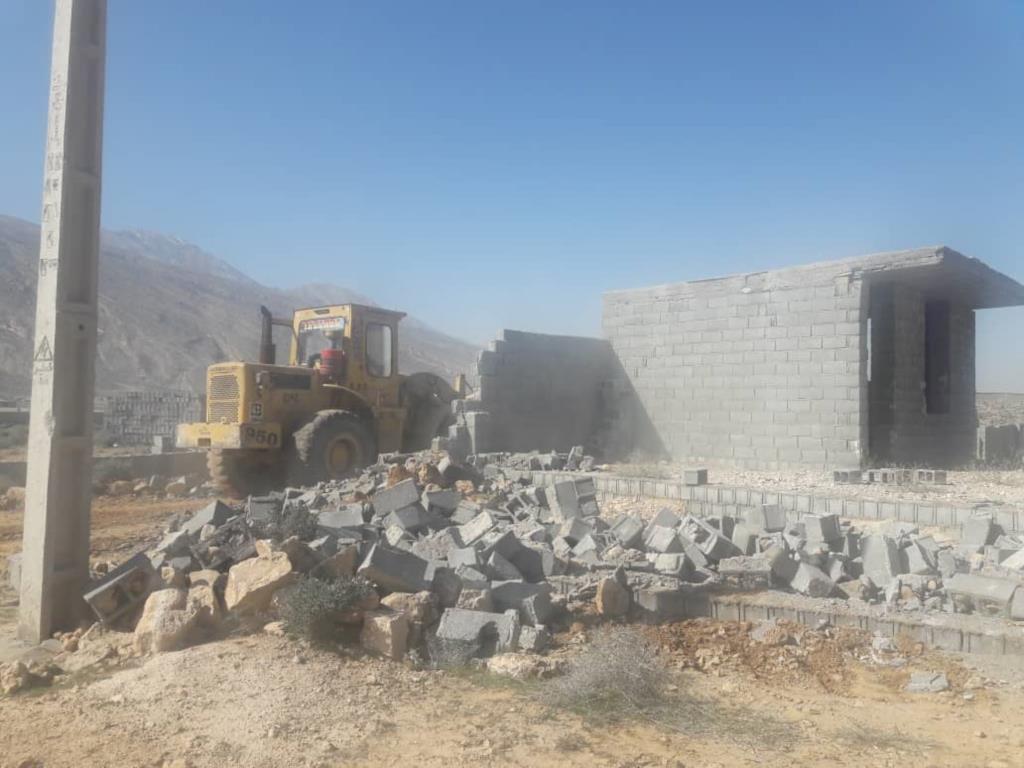 قلع وقمع و رفع تصرف اراضی ملی در شهرستان جهرم