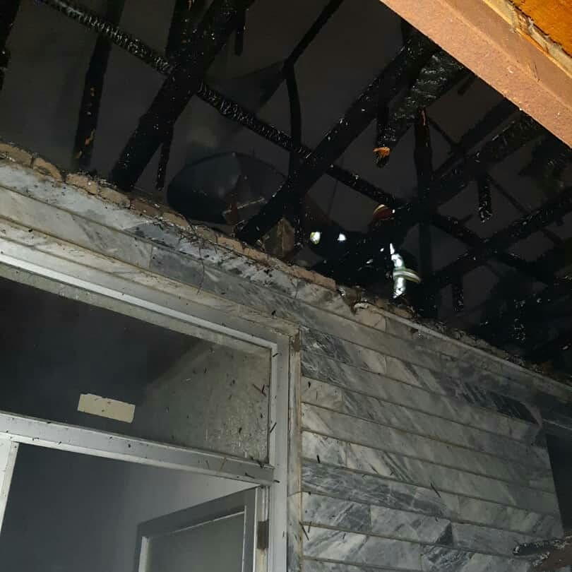 آتش سوزی یک خانه در رشت