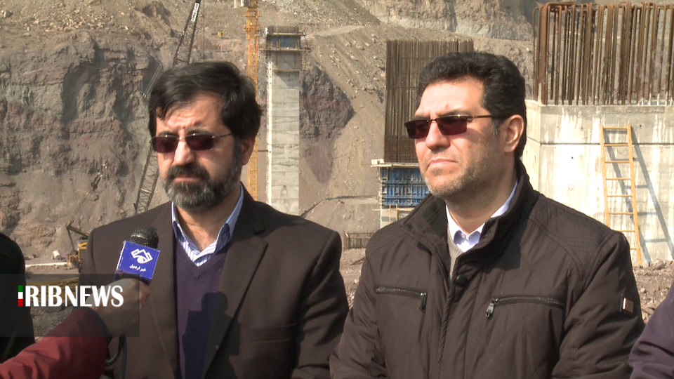 بازدید استاندار اردبیل از طرح راه اهن اردبیل وابراز رضایت از روند اجرای این طرح