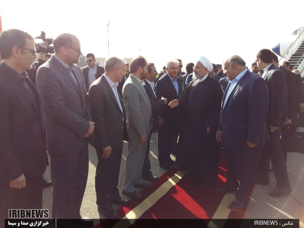 ورود رئیس جمهور به کرمانشاه