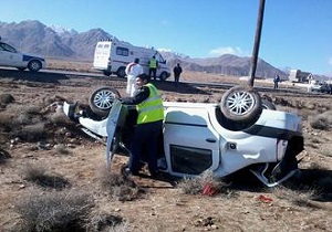 یک کشته در اثر واژگونی خودرو ال 90