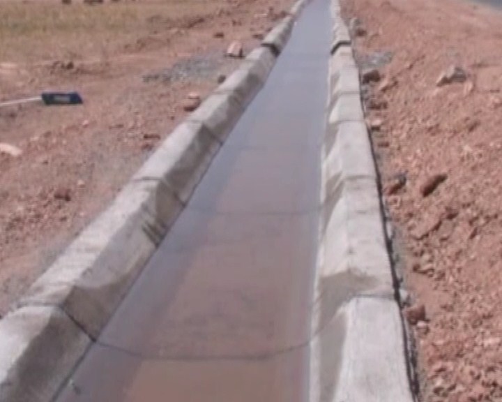 بهره برداری از کانال انتقال آب روستای نهضت آباد