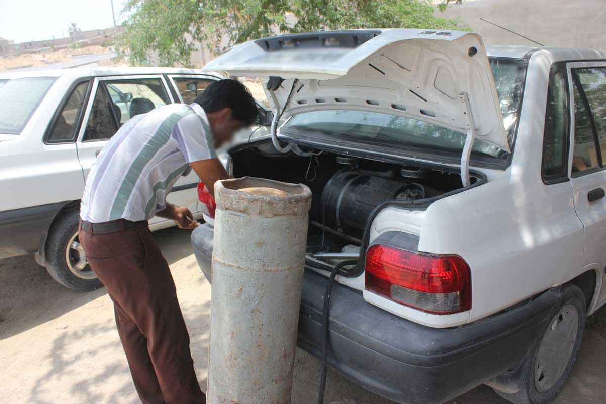 صف سوخت در استان سبز