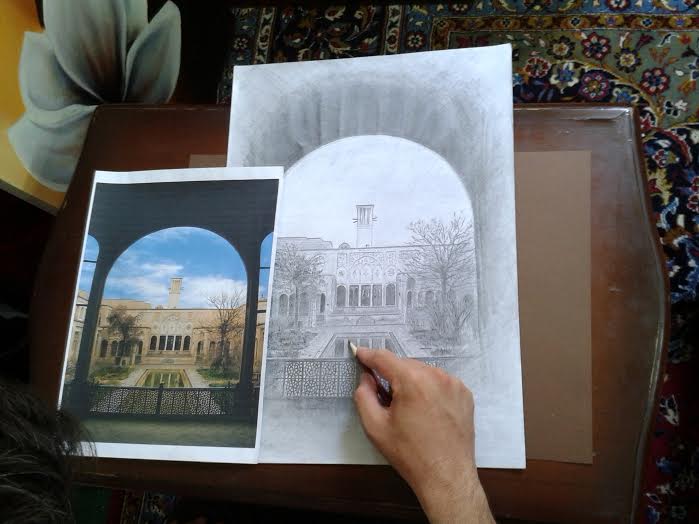 برپایی نمایشگاه مجازی نقاشی طبیعت و آثار باستانی در اهواز