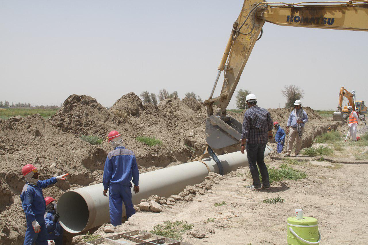 افزایش پایداری  شبکه آب اشامیدنی روستای آغاجری بهبهان