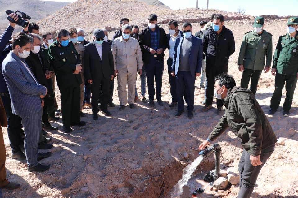 افتتاح طرح آبرسانی و بهبود آب شرب روستای مزداب شهرستان بیرجند
