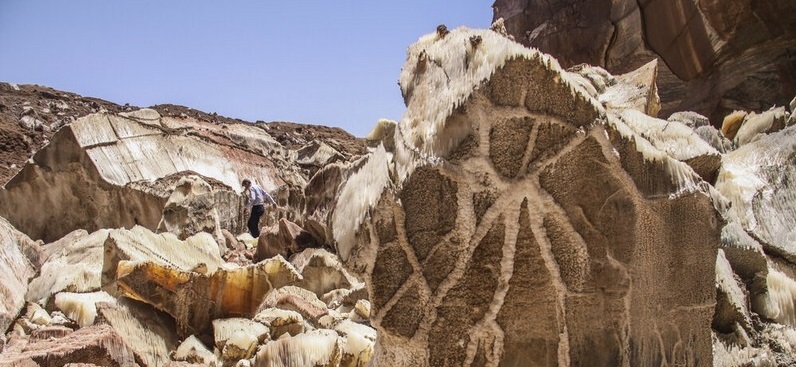 غار و معدن نمکی استانی که گلوله نمک است!