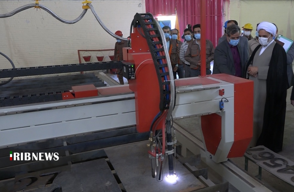 بهره برداری از کارگاه ساخت قطعات کارخانه سیمان باقران