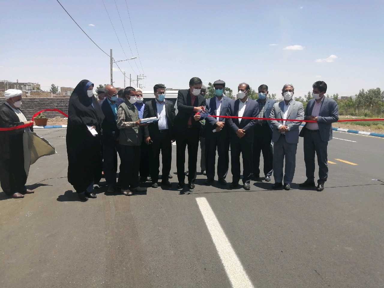افتتاح پروژه زیرسازی و آسفالت معابر روستایی حاجی آباد بیرجند