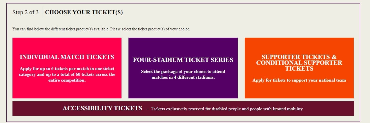 راهنمای کامل خرید بلیت جام جهانی فوتبال راهنمای کامل خرید بلیت جام جهانی فوتبال