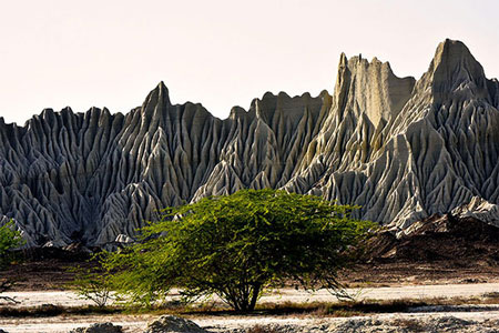 کوه‌های مریخی چابهار؛ پدیده طبیعی شگفت انگیز