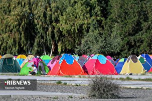 خدمات کمپ‌های اسکان چادری به مسافران نوروزی
