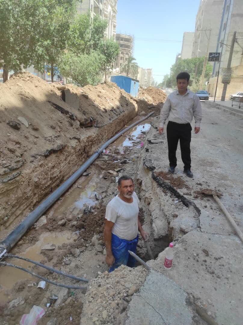 تعویض بخشی از شبکه داخلی آب آشامیدنی منطقه گلستان تعویض بخشی از شبکه داخلی آب آشامیدنی منطقه گلستان