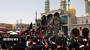 عزاداری مردم قم در تاسوعای حسینی