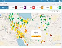 کیفیت هوای شهرستان طبس در وضعیت ناسالم برای گروه‌های حساس