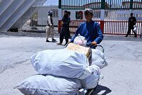 خروج روزانه ۶۰ تا ۷۰ کامیون اثاثیه اتباع غیر مجاز افغانستانی، از مرز ماهیرود