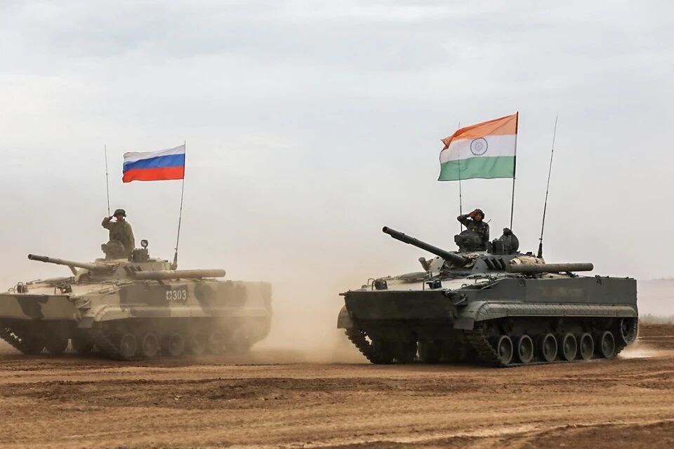 برگزاری رزمایش نظامی روسیه و هند