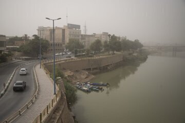 آلودگی هوا در ۱۲ شهر خوزستان