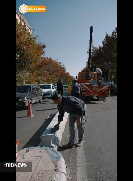 اجرای جداکننده‌های بتنی در نقاط حادثه‌خیز بجنورد