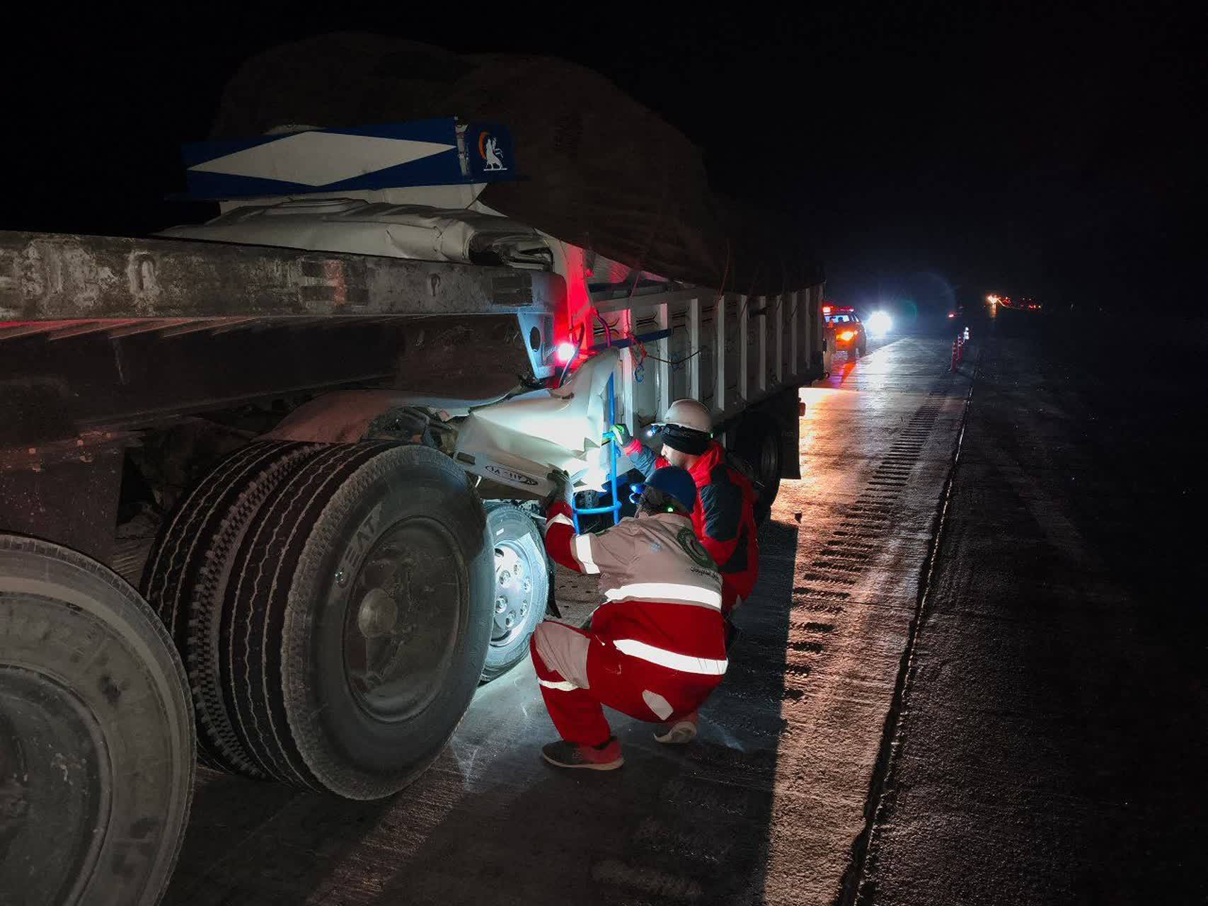 تصادف در آزادراه حضرت شاهچراغ علیه السلام با یک جانباخته