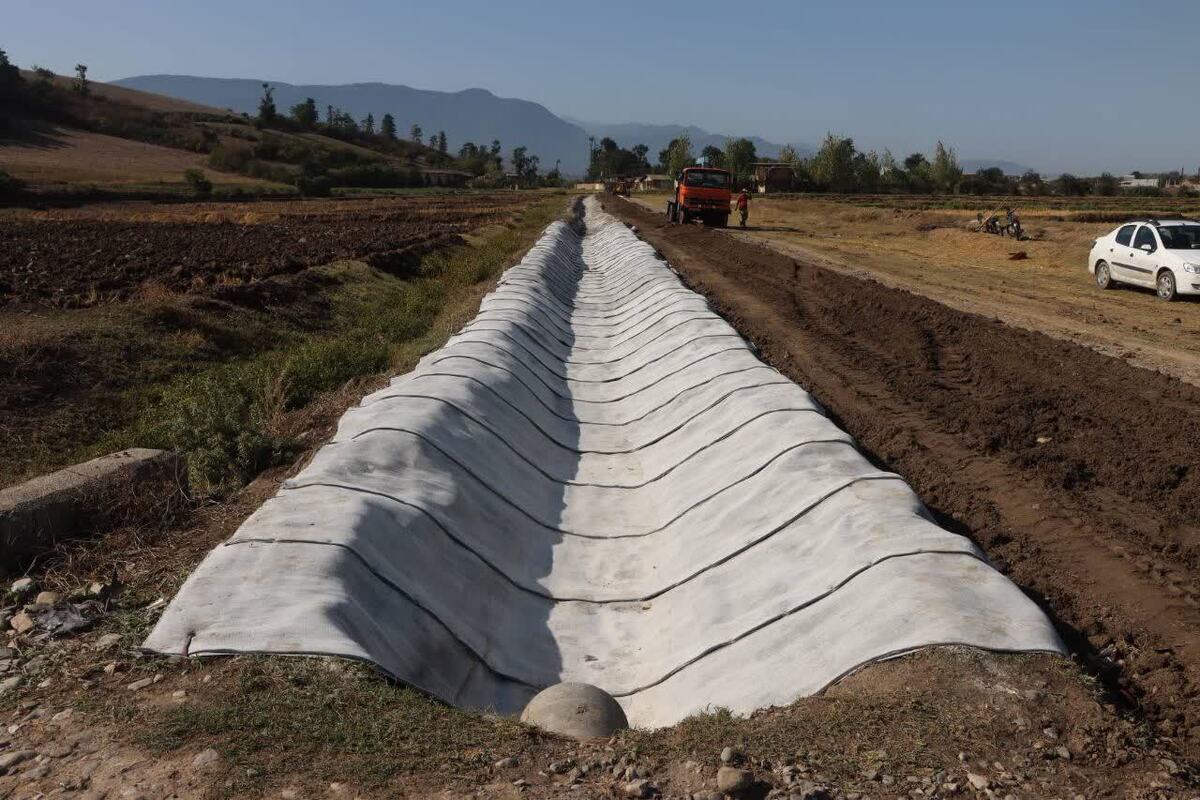 بهره‌برداری از طرح ۷ کیلومتری نهر کشاورزی حلب با فناوری بتن پارچه‌ای