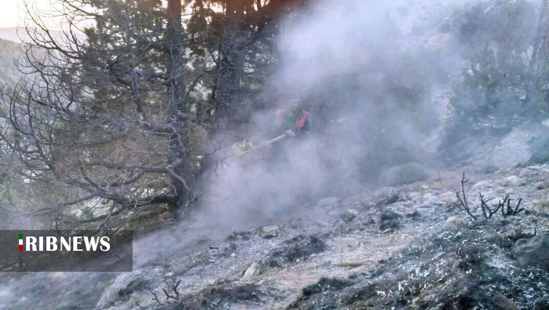 آتش سوزی در جنگل‌های نمنق جلفا خاموش شد