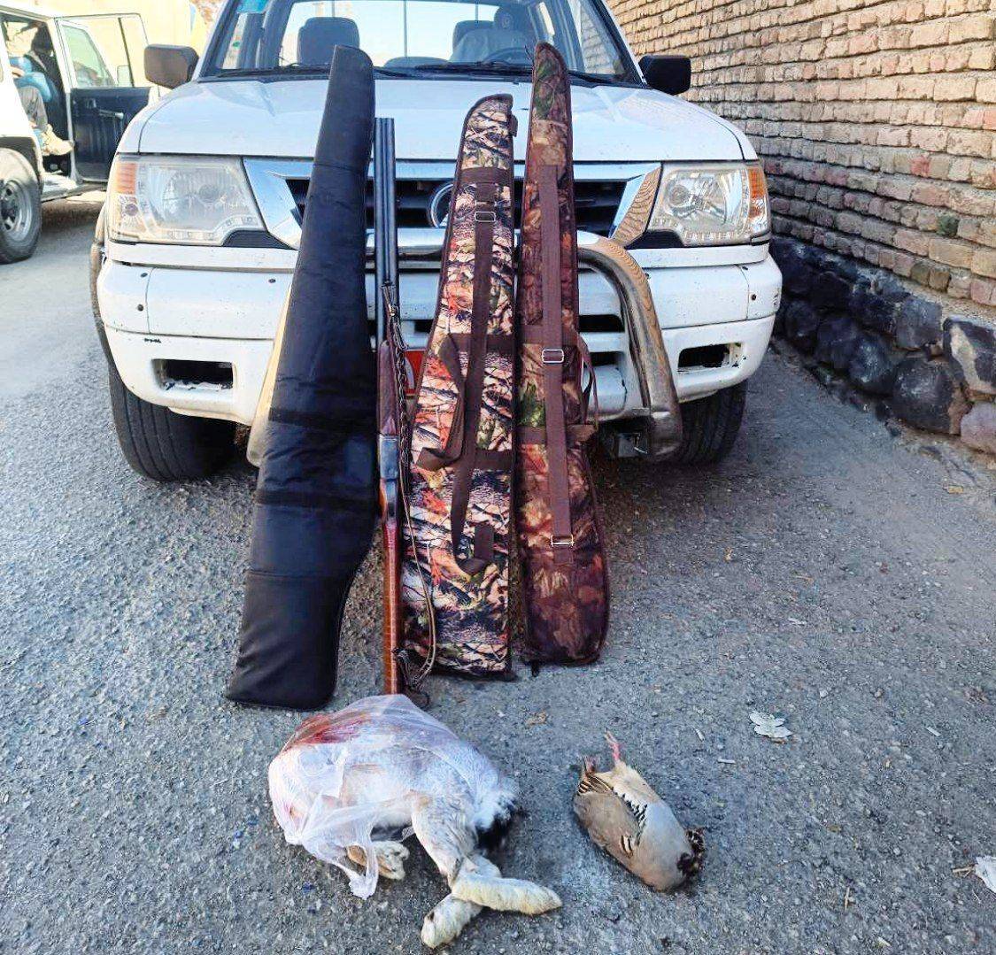 شکارچیان غیرمجاز در دام مامورین یگان حفاظت محیط زیست چالدران