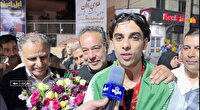 استقبال گرم نظر آبادی ها از قهرمان آسیا