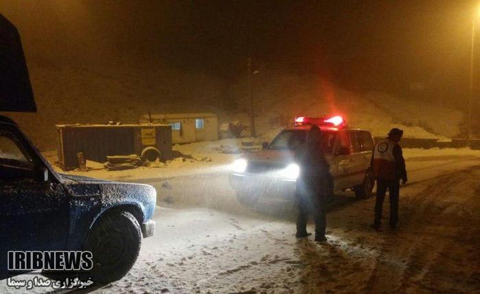 بارش برف در شهرستان دامغان استان سمنان