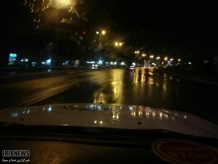 بارش برف در ساوه استان مرکزي