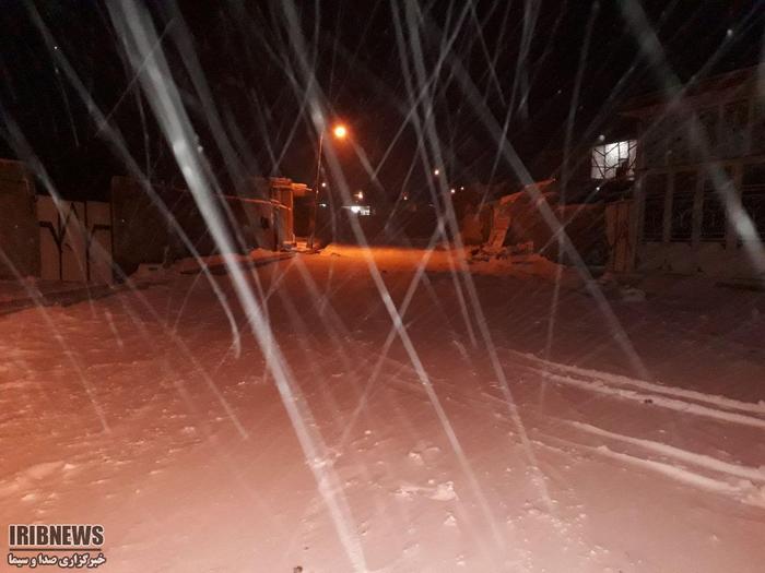 بارش برف در سمنان
