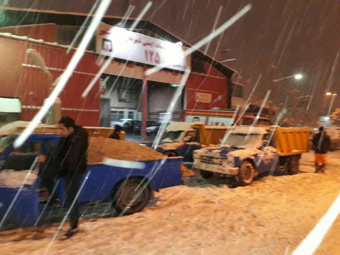 بارش برف در کمالشهر کرج