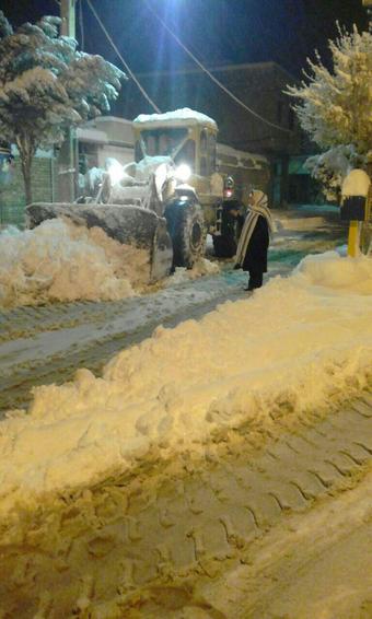 بارش برف در نظرآباد کرج